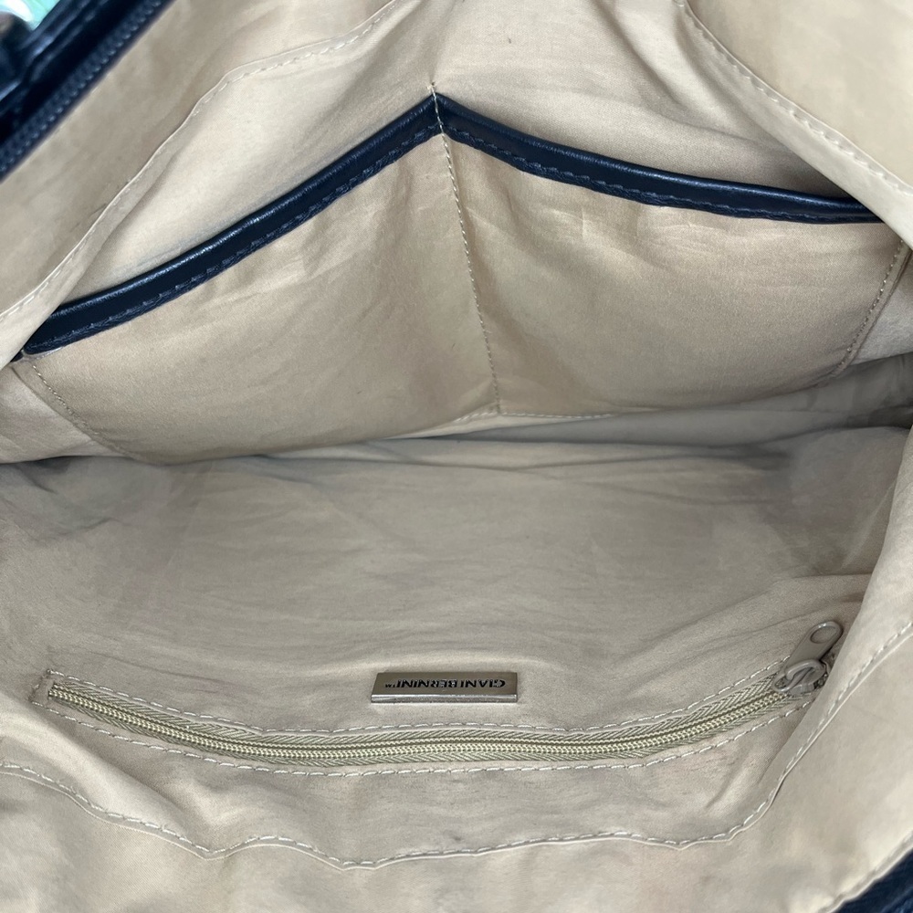 Giani Bernini Nappa Classic Leather Tote Bag Large Black Purse with Pockets​​​ - Picture 16 of 16